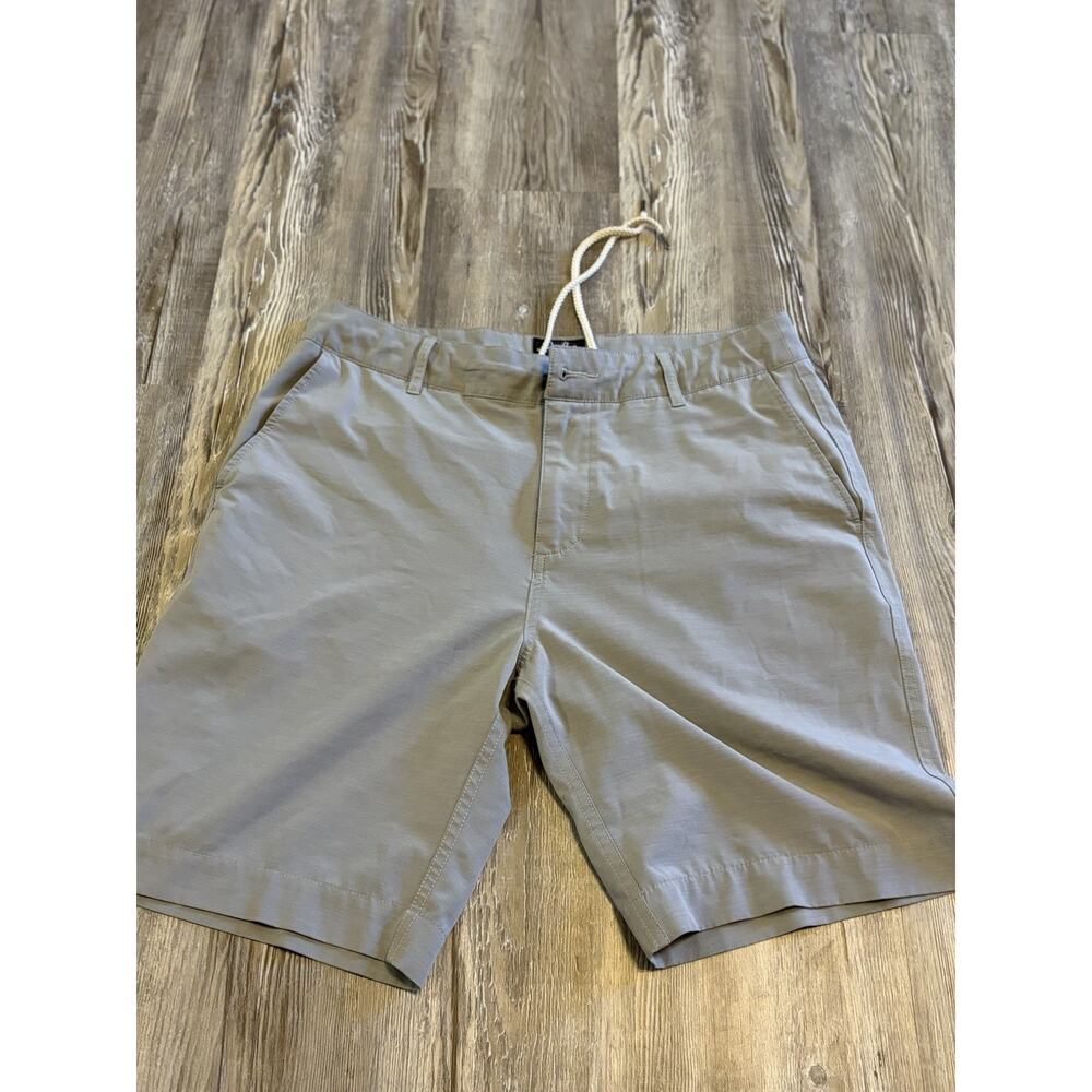 Faherty All Day Shorts Men’s Size 32 Gray Stretch Chino Casual Hybrid See Pics